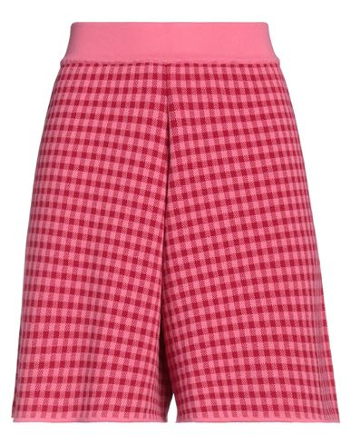 Semicouture Woman Shorts & Bermuda Shorts Fuchsia Size Xs Viscose, Polyester, Cotton In Pink