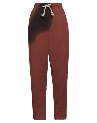 Dimora Woman Pants Rust Size 2 Cotton In Red