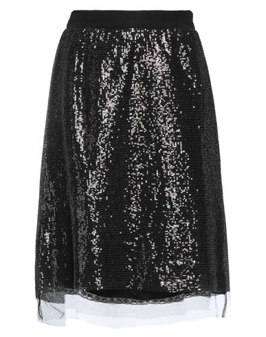 Prada Woman Midi Skirt Black Size 8 Silk
