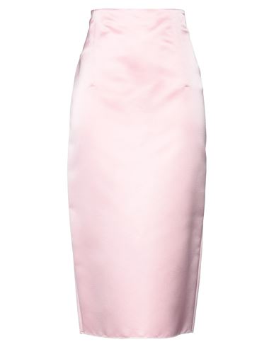 Prada Woman Midi Skirt Pink Size 8 Silk