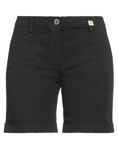 Teleria Zed Woman Shorts & Bermuda Shorts Black Size 26 Cotton, Elastane