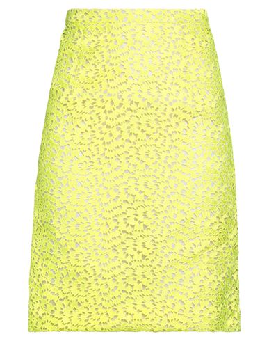 Giambattista Valli Woman Mini Skirt Yellow Size 6 Polyester, Silk