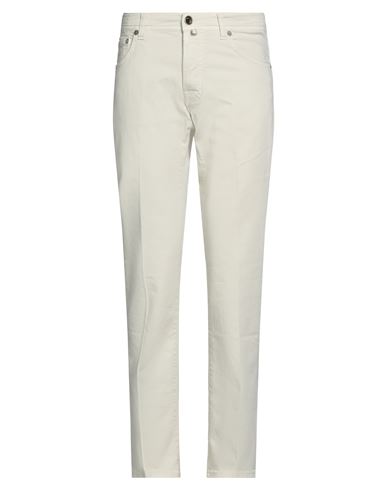 Jacob Cohёn Man Pants Cream Size 37 Cotton, Modal, Elastane In Beige