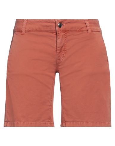 Shop Relish Woman Shorts & Bermuda Shorts Orange Size 26 Cotton, Elastane
