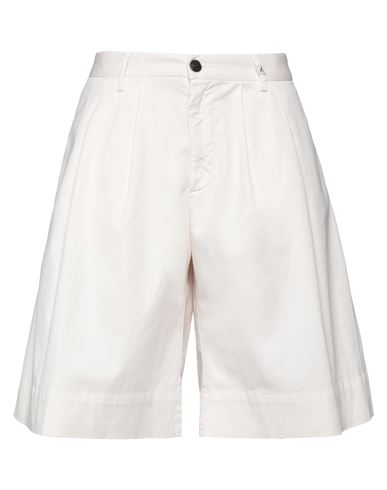 Myths Woman Shorts & Bermuda Shorts White Size 8 Cotton, Lyocell, Elastane