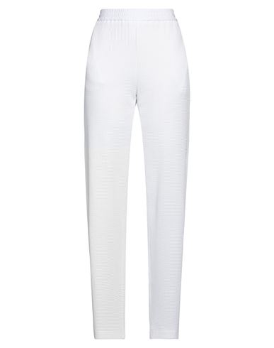 Emporio Armani Woman Pants White Size 4 Cotton