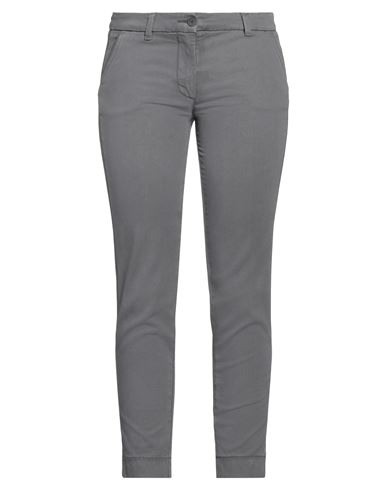 Shop Bruno Manetti Woman Pants Lead Size 14 Cotton, Lyocell, Elastane In Grey