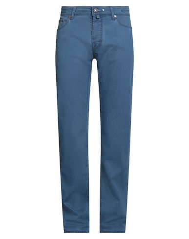 Jacob Cohёn Man Pants Slate Blue Size 33 Cotton, Elastane In Blue