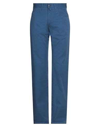 Barbour Man Denim Pants Blue Size 32 Lyocell, Cotton In Navy Blue