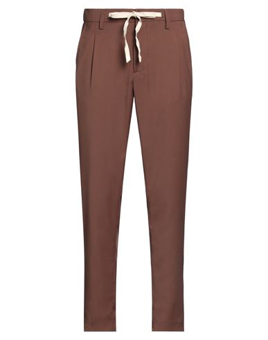 Squad² Man Pants Brown Size 28 Polyester, Viscose, Elastane