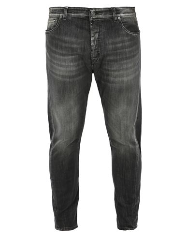 Shop Patriòt Man Jeans Black Size 33 Cotton, Elastane
