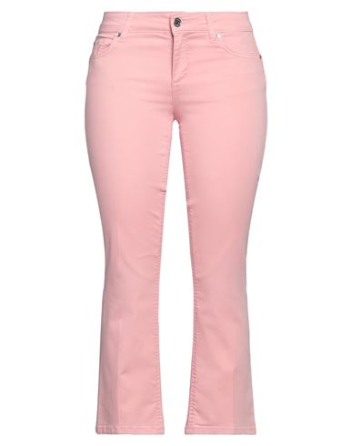 Liu •jo Woman Pants Pink Size 28 Cotton, Polyester, Elastane