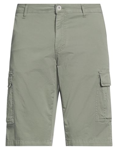 Squad² Man Shorts & Bermuda Shorts Military Green Size 32 Cotton, Elastane