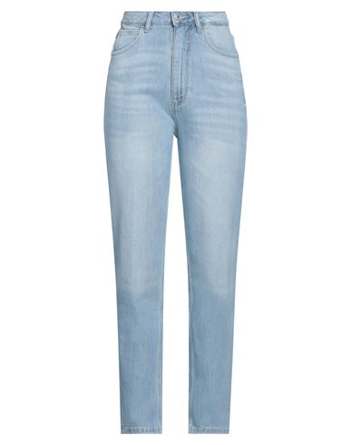 Guess Woman Denim Pants Blue Size 31w-32l Recycled Cotton, Recycled Polyester, Elastane