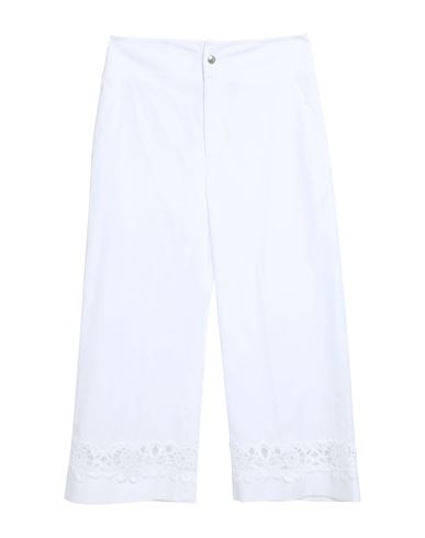 Ermanno Scervino Woman Pants White Size 4 Cotton, Polyester In White