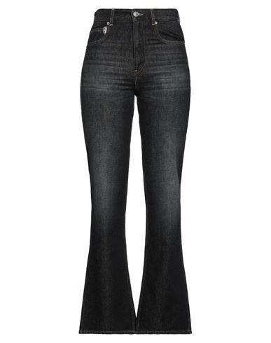 Isabel Marant Étoile Marant Étoile Woman Denim Pants Steel Grey Size 8 Cotton, Recycled Cotton In Black