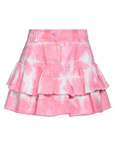 Loveshackfancy Woman Mini Skirt Pink Size 6 Cotton