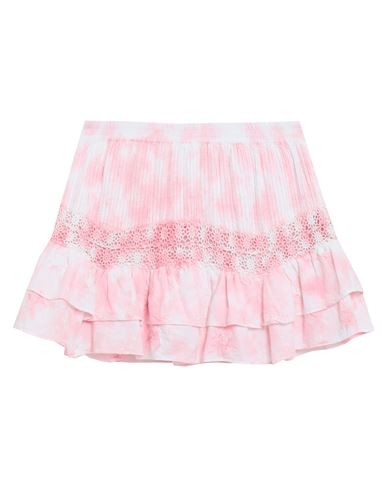 Loveshackfancy Woman Mini Skirt Light Pink Size L Cotton