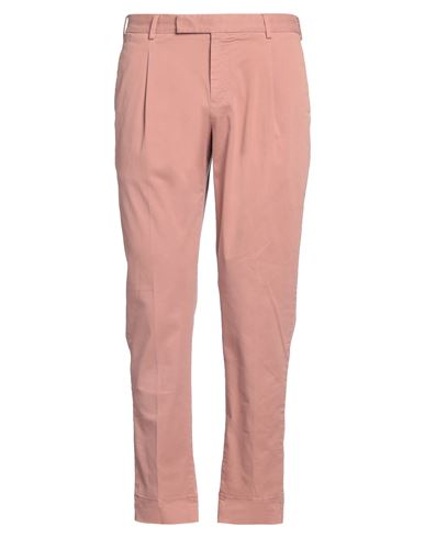 Shop Pt Torino Man Pants Salmon Pink Size 36 Cotton, Elastane