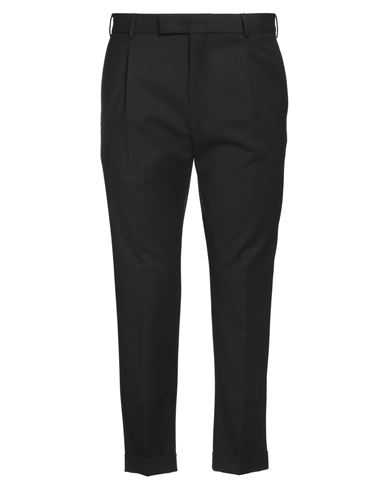 Pt Torino Man Pants Black Size 38 Virgin Wool, Elastane In Black