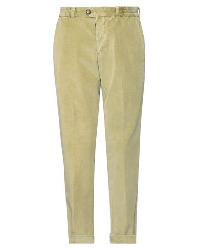 Pt Torino Man Pants Sage Green Size 33 Cotton, Lyocell, Elastane