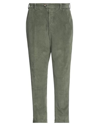 Pt Torino Man Pants Military Green Size 36 Cotton, Lyocell, Elastane