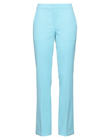 Shop Moschino Woman Pants Turquoise Size 8 Polyester, Polyurethane In Blue