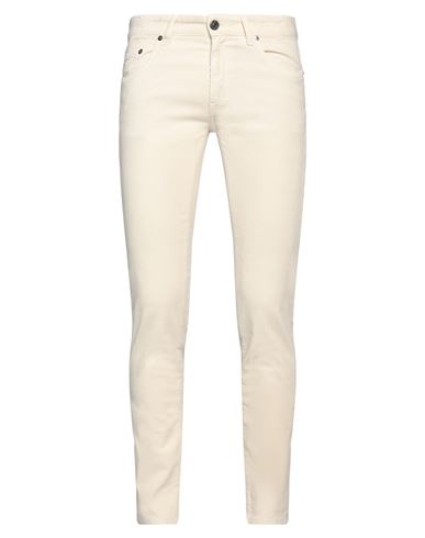 Pt Torino Man Pants Cream Size 33 Cotton, Elastane In White
