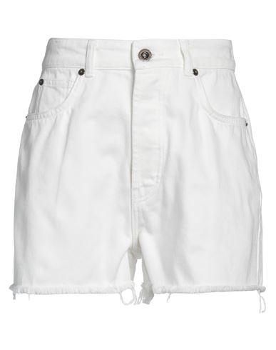 Rabanne Woman Shorts & Bermuda Shorts Off White Size 8 Organic Cotton