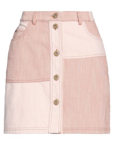 Sessun Woman Denim Skirt Light Pink Size 2 Cotton, Polyester