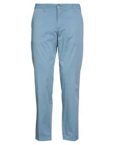 Squad² Man Pants Azure Size 30 Cotton, Elastane In Blue