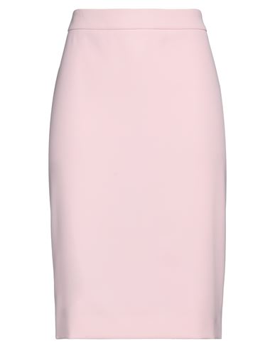 Boutique Moschino Woman Midi Skirt Pink Size 10 Polyester, Elastane