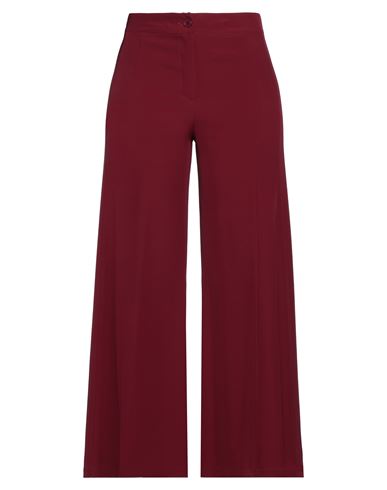 Bellwood Woman Pants Burgundy Size Xl Polyester, Elastane In Red
