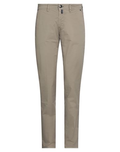 Luigi Borrelli Napoli Man Pants Camel Size 31 Cotton In Beige