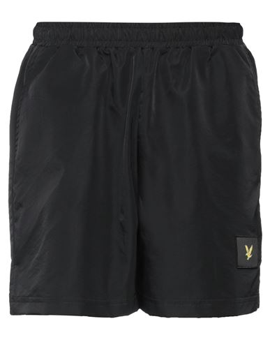 Lyle & Scott Man Shorts & Bermuda Shorts Black Size M Nylon, Polyester