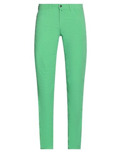 Shop Barbour Man Pants Green Size 30 Cotton, Elastane