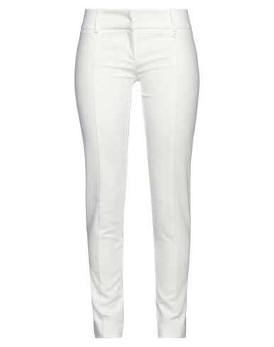 Patrizia Pepe Woman Pants White Size 4 Cotton, Polyester, Elastane
