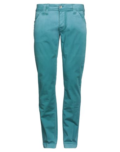 Cycle Man Pants Turquoise Size 30 Cotton, Elastane In Blue