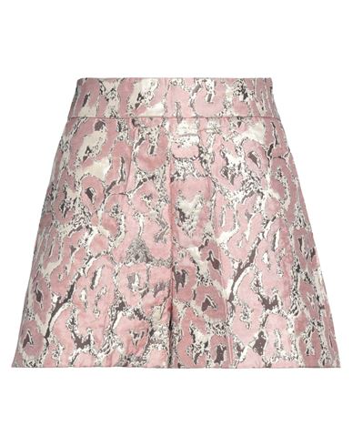 Christian Pellizzari Woman Shorts & Bermuda Shorts Pastel Pink Size 4 Textile Fibers