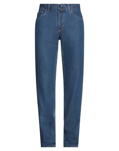 Barbour Man Denim Pants Blue Size 32 Lyocell, Cotton In Navy Blue