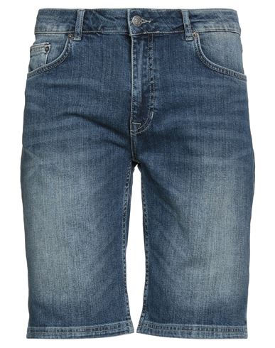 Fred Mello Man Denim Shorts Blue Size 36 Cotton, Elastane