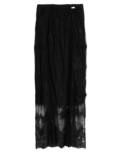 Cafènoir Woman Maxi Skirt Black Size 4 Cotton, Nylon