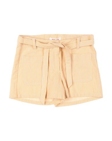 Maan Babies'  Toddler Girl Shorts & Bermuda Shorts Ocher Size 6 Cotton In Yellow