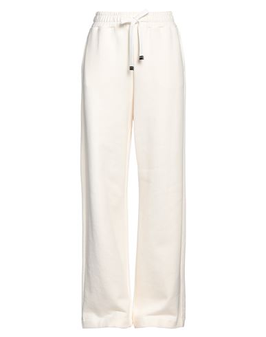 Dondup Woman Pants Ivory Size S Cotton, Elastane In White