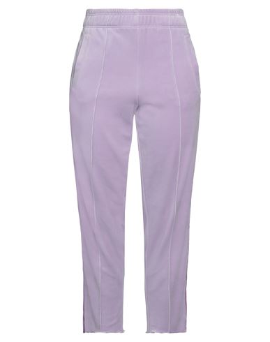 Laneus Woman Pants Lilac Size 16 Cotton, Nylon In Purple