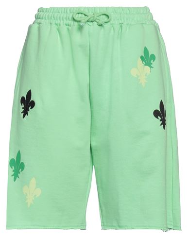Elevenparis Eleven Paris Woman Shorts & Bermuda Shorts Light Green Size S Cotton
