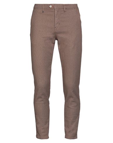 Berna Man Pants Light Brown Size 28 Cotton, Elastane In Beige