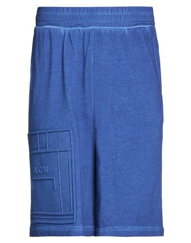 A-cold-wall* Man Shorts & Bermuda Shorts Bright Blue Size M Cotton
