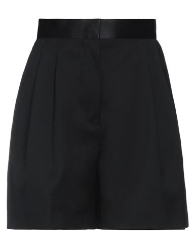 Les Hommes - Femme Woman Shorts & Bermuda Shorts Black Size 4 Wool