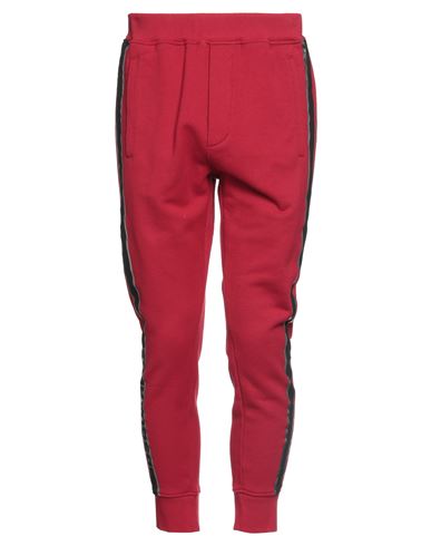 Dsquared2 Man Pants Red Size Xxl Cotton, Elastane